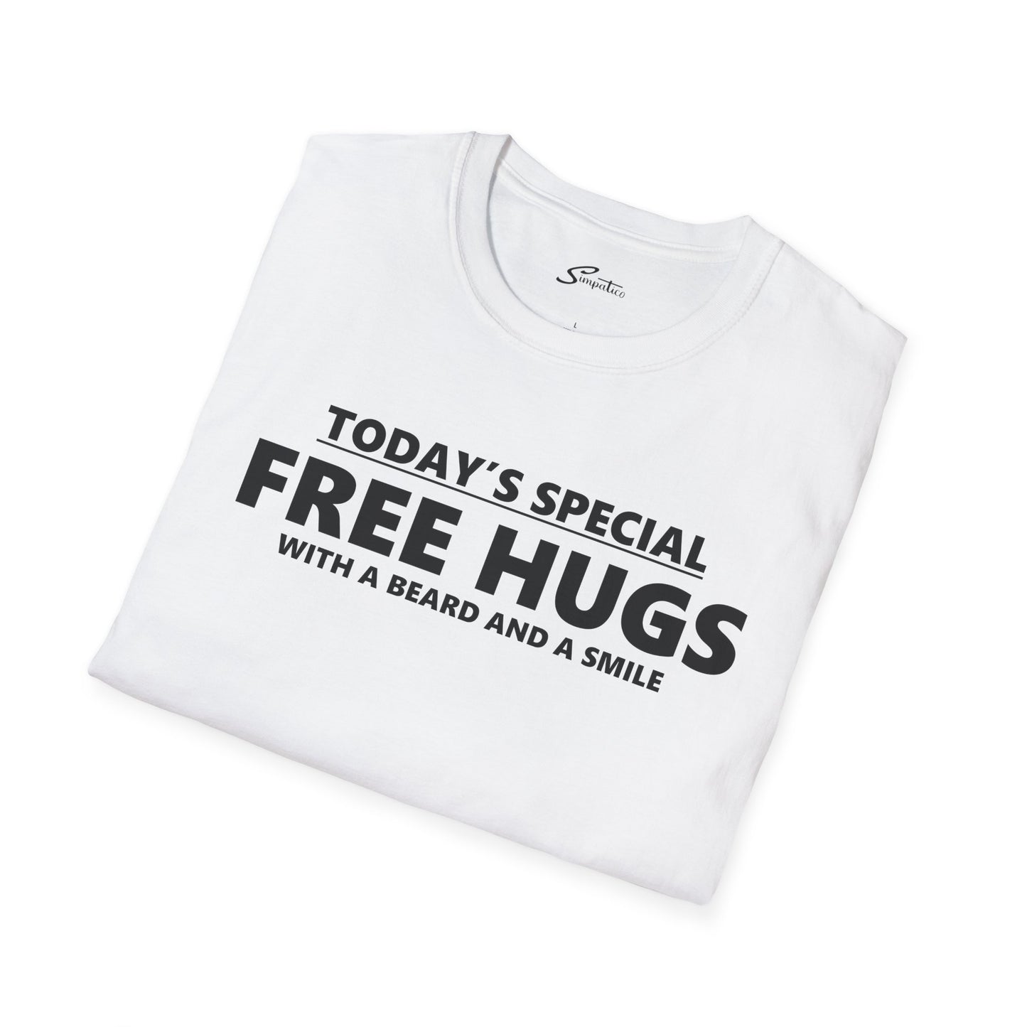 Free Hugs Beard and Smile  T-Shirt