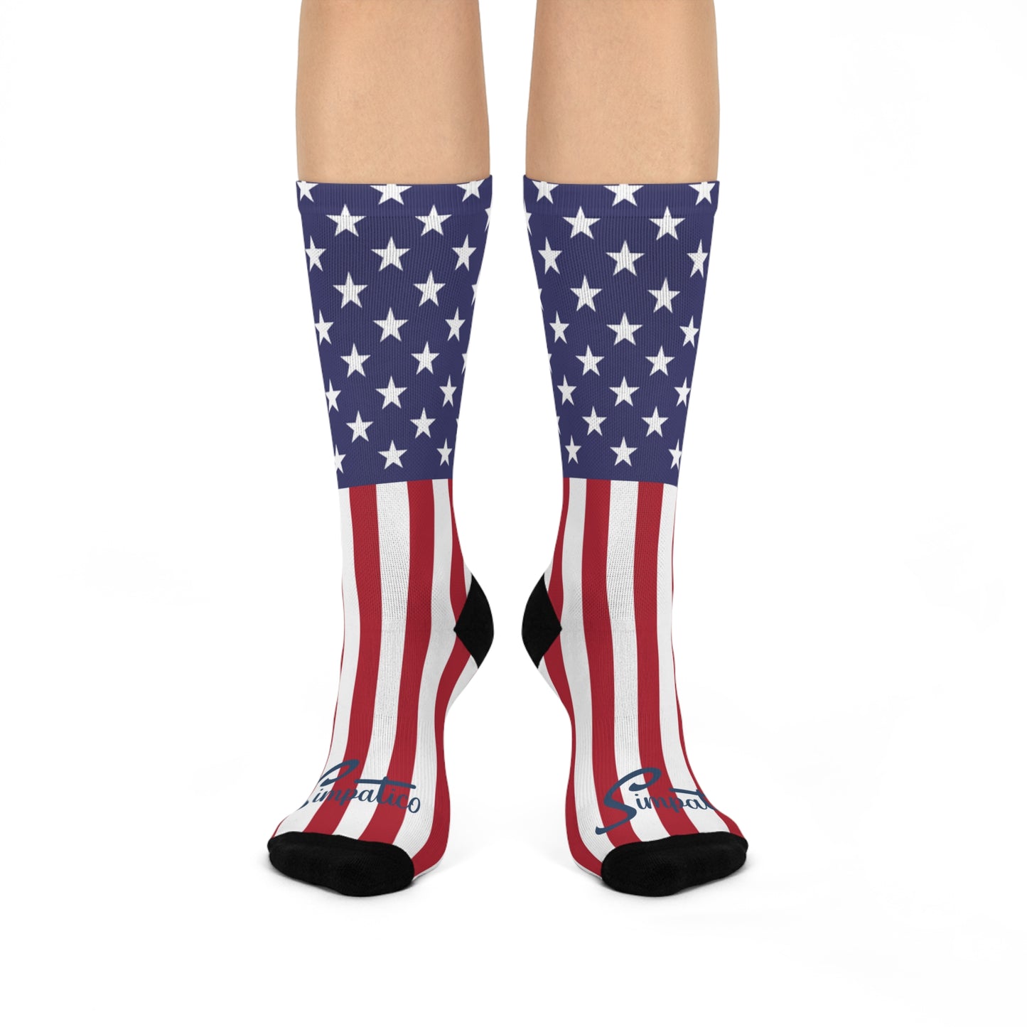 U S A - Cushioned Crew Socks