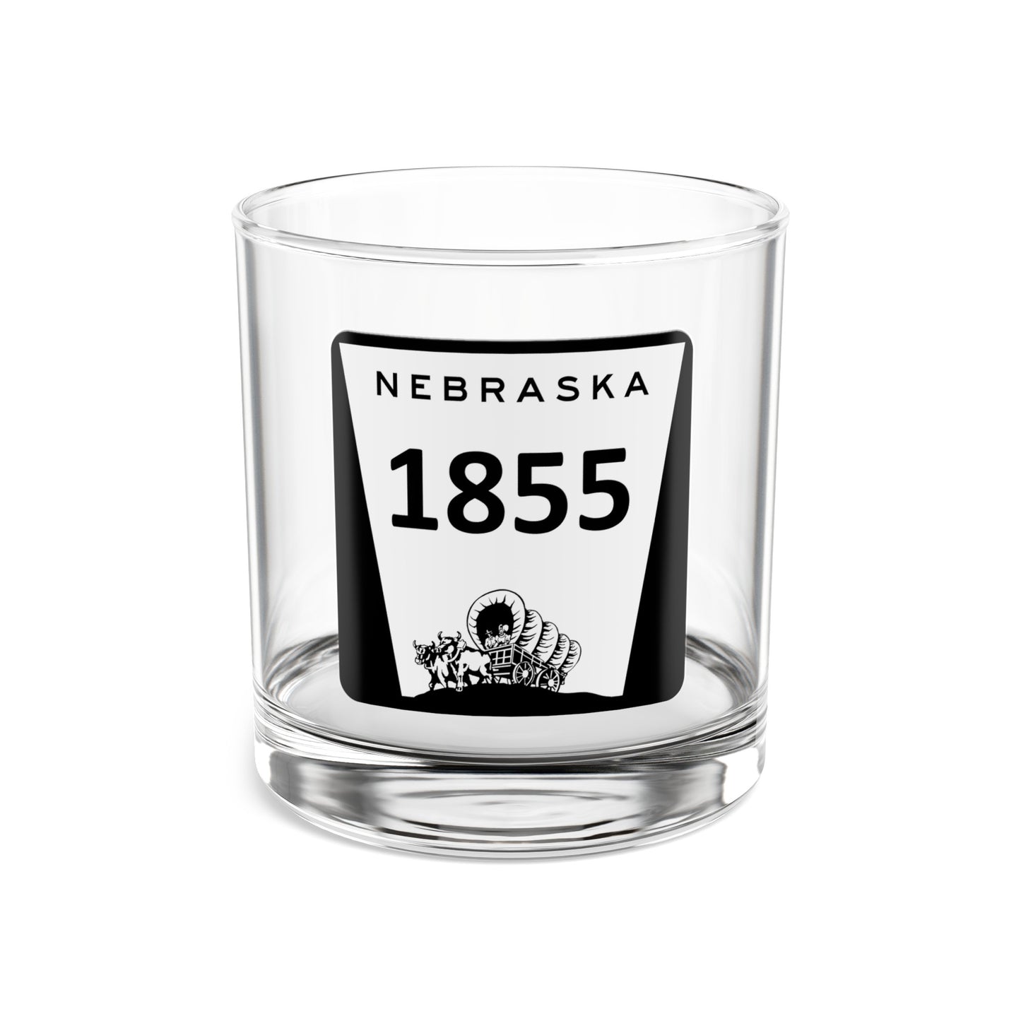 Nebraska SH 1855 - 10 oz Rock Glass