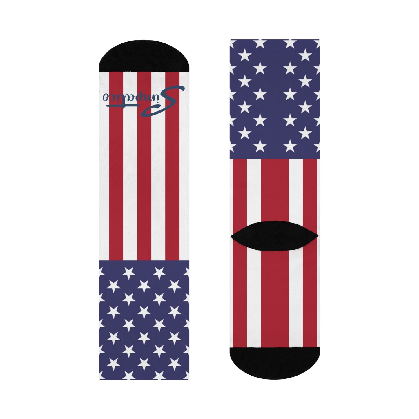 U S A - Cushioned Crew Socks