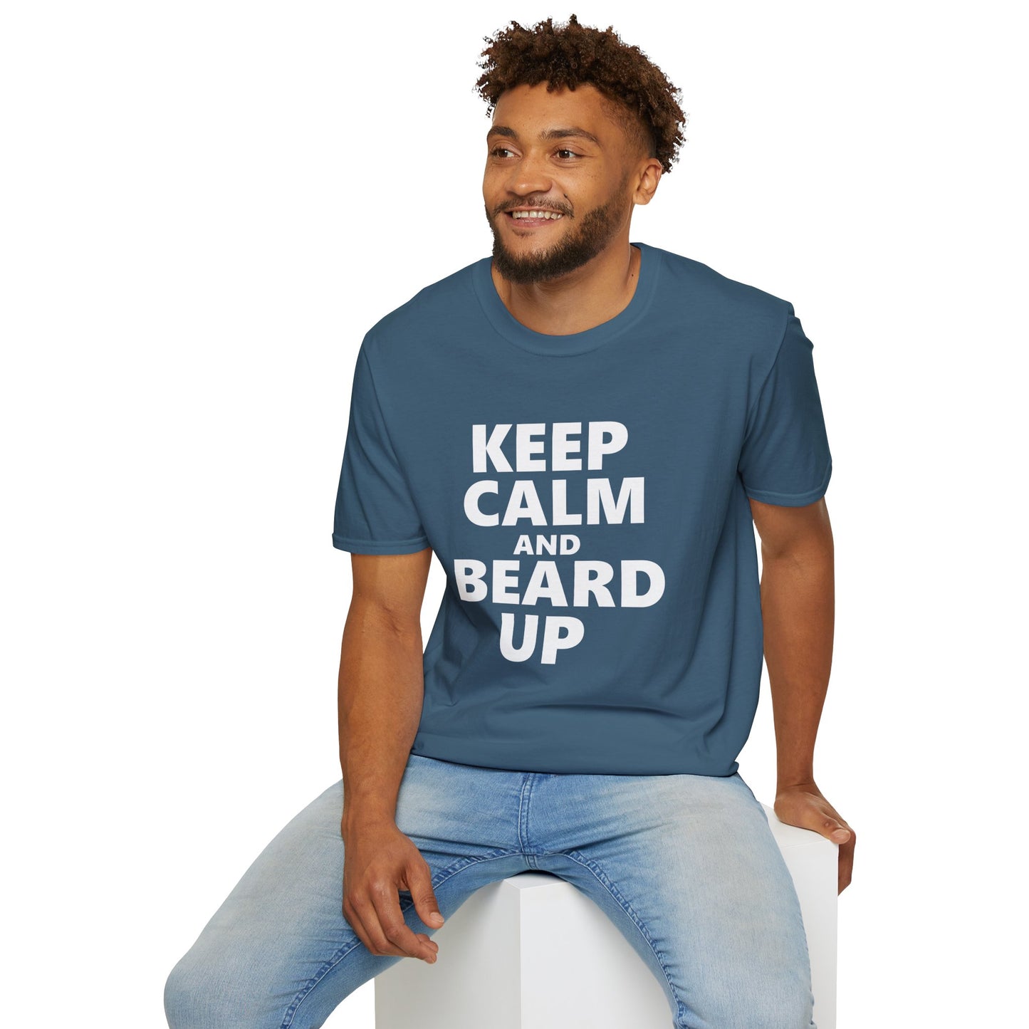 Keep Calm and Beard Up – T-Shirt