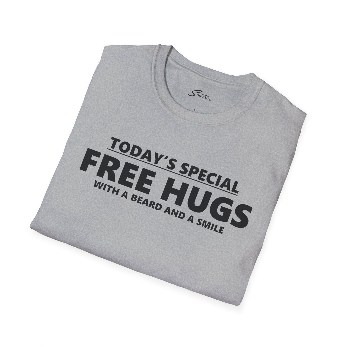 Free Hugs Beard and Smile  T-Shirt