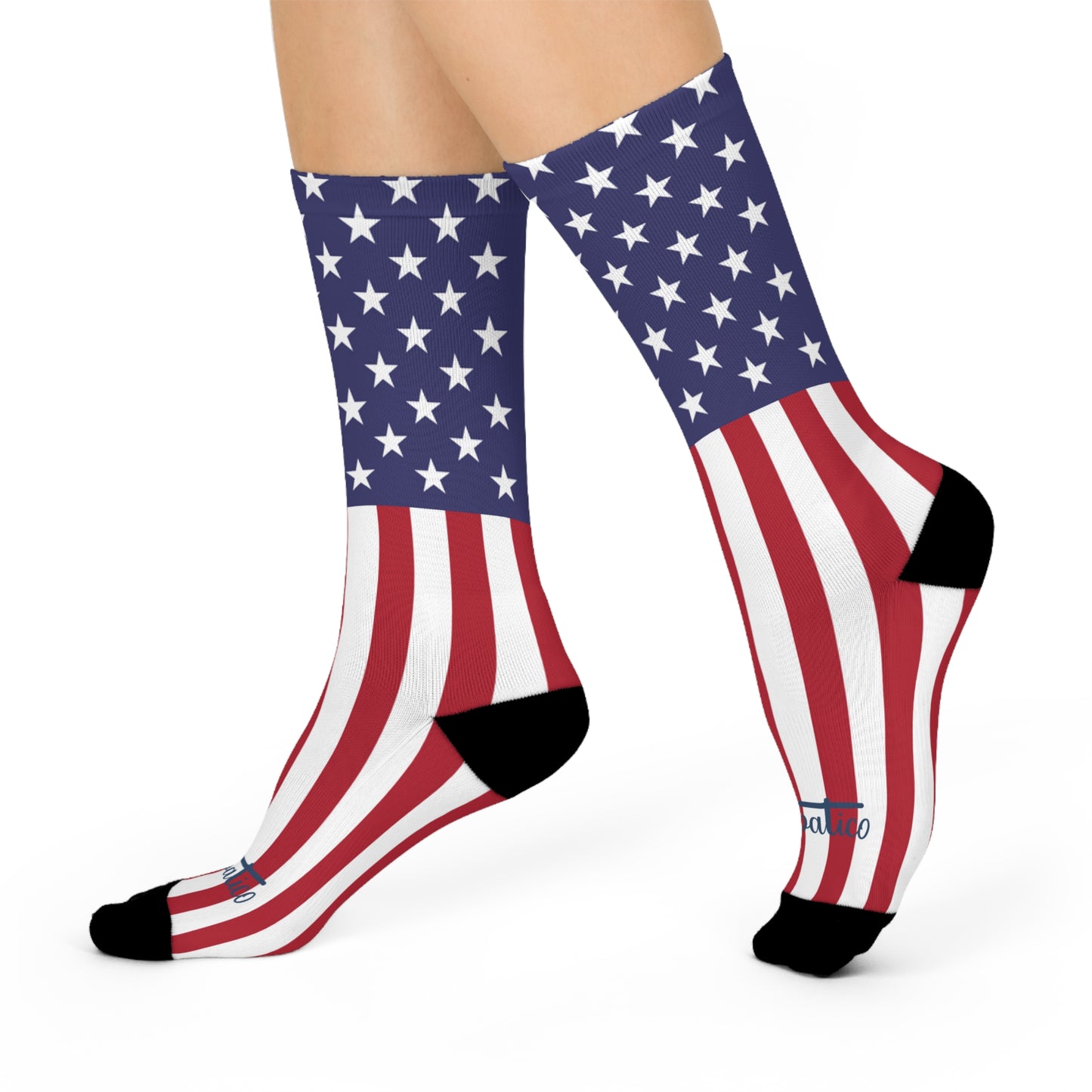 U S A - Cushioned Crew Socks