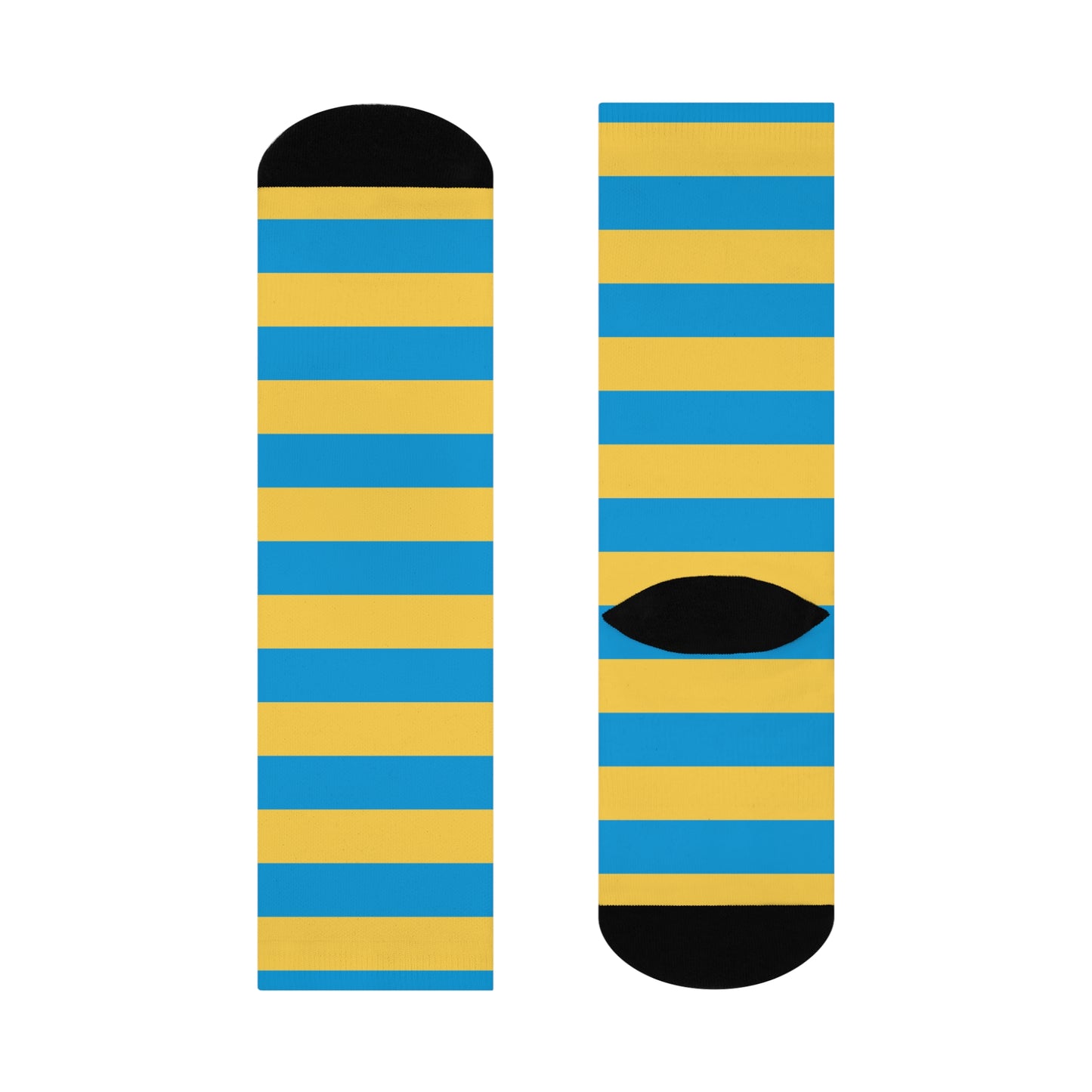 Gold n Blue - Cushioned Crew Socks