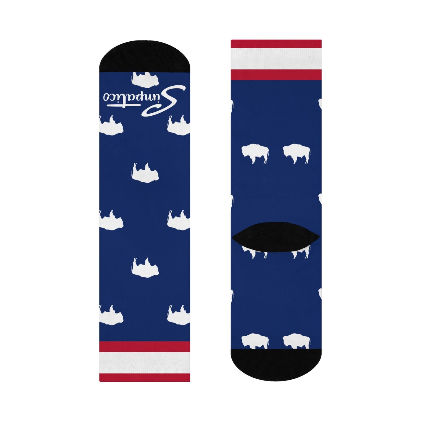 Wyoming - Cushioned Crew Socks