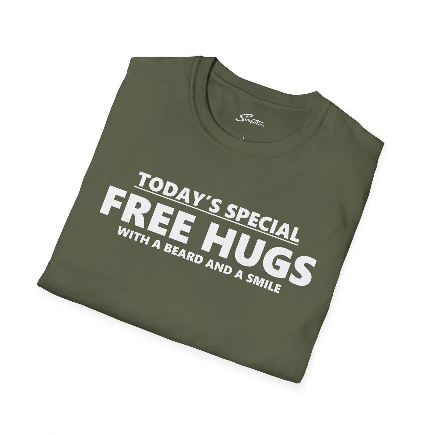 Free Hugs Beard and Smile  T-Shirt