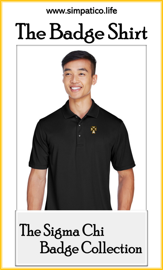 The Sigma Chi Badge Collar/Polo Shirt