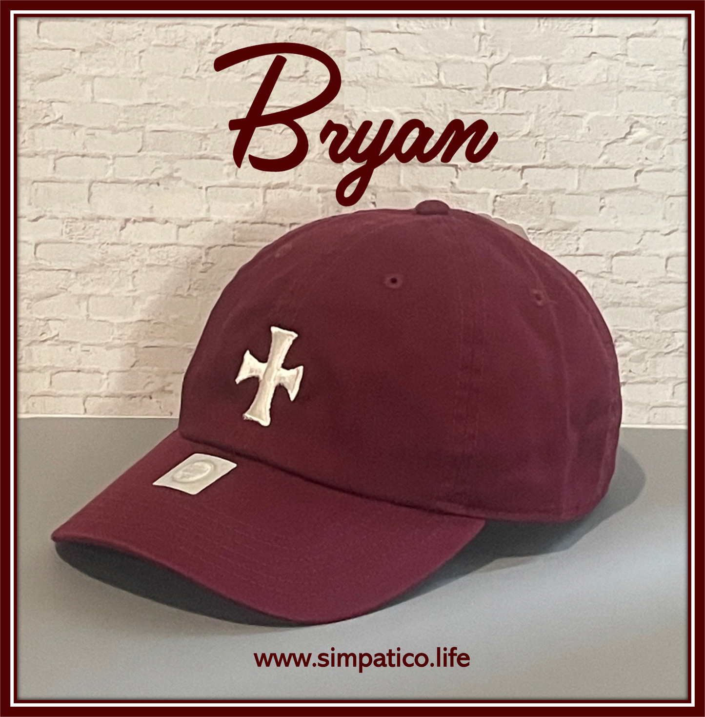 The Bryan - Unconstructed/Dad Hat Burgundy