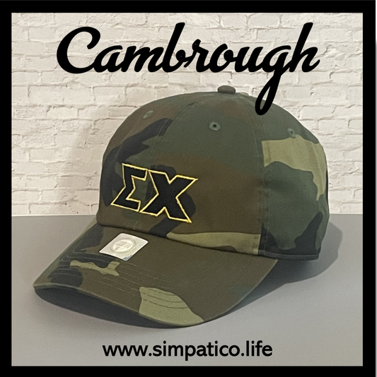 The CamBrough ΣΧ Hat - Unconstructed/Dad Hat Camo