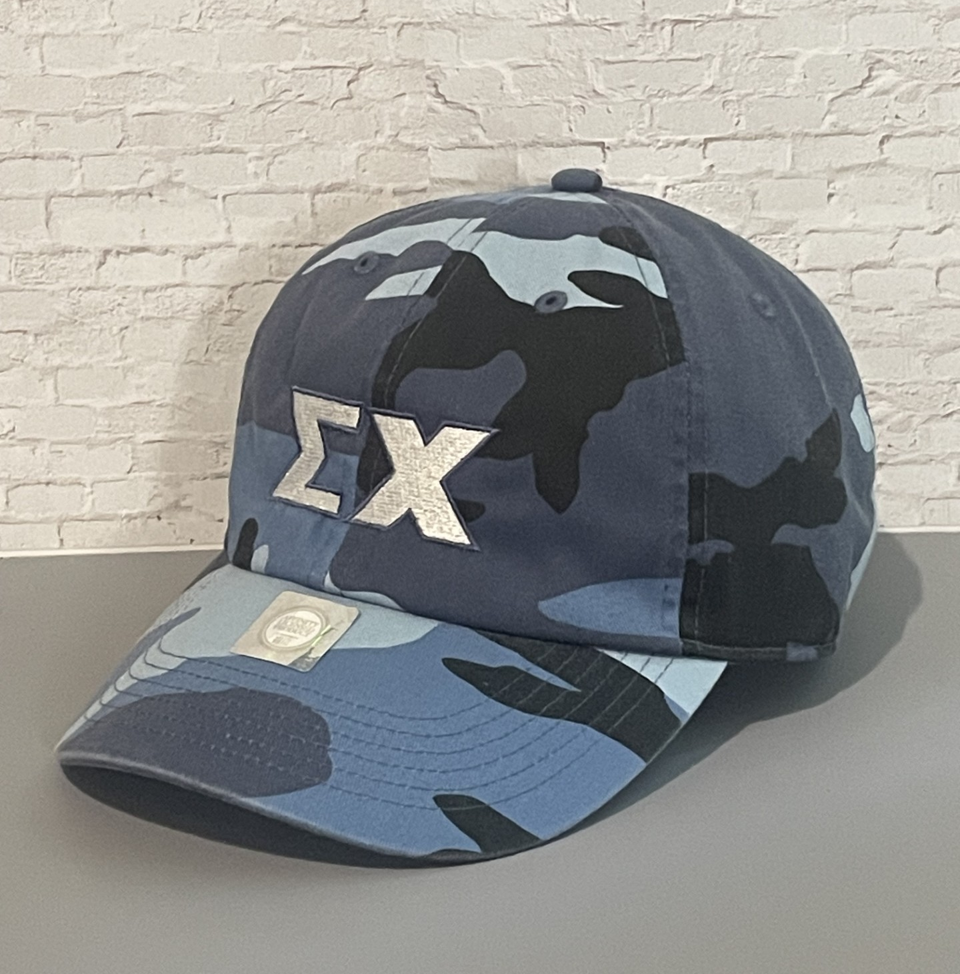 CamoAzul ΣΧ - Unconstructed/Dad Hat Blue