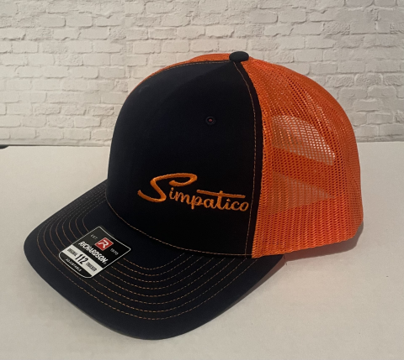 Simpatico 713 - Trucker Hat Blue/ Orange Simpatico W23