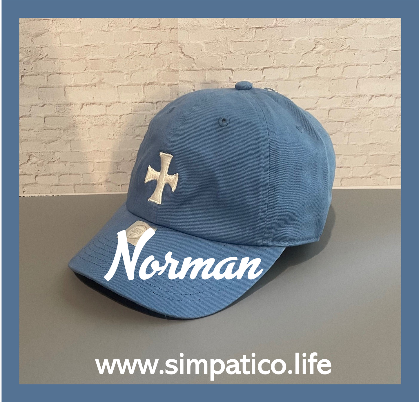 The Norman Hat - Unconstructed/Dad Hat Sky Blue