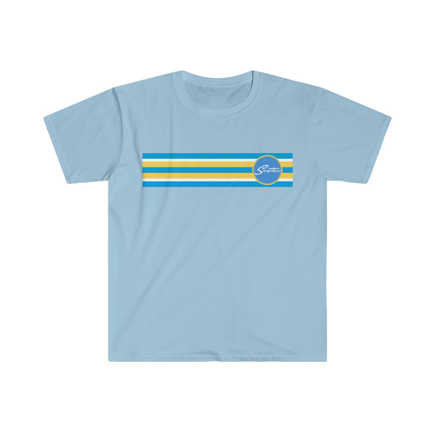 Simpatico High St Gold n Blue Stripe - T-Shirt