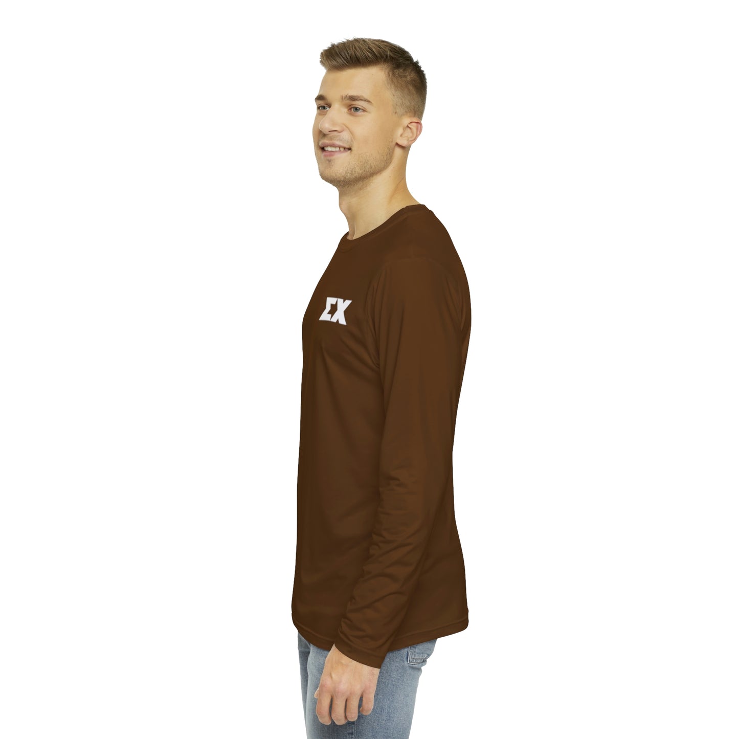 The Hinman – Brown - Sigma Chi letters Long Sleeve Active T-Shirt