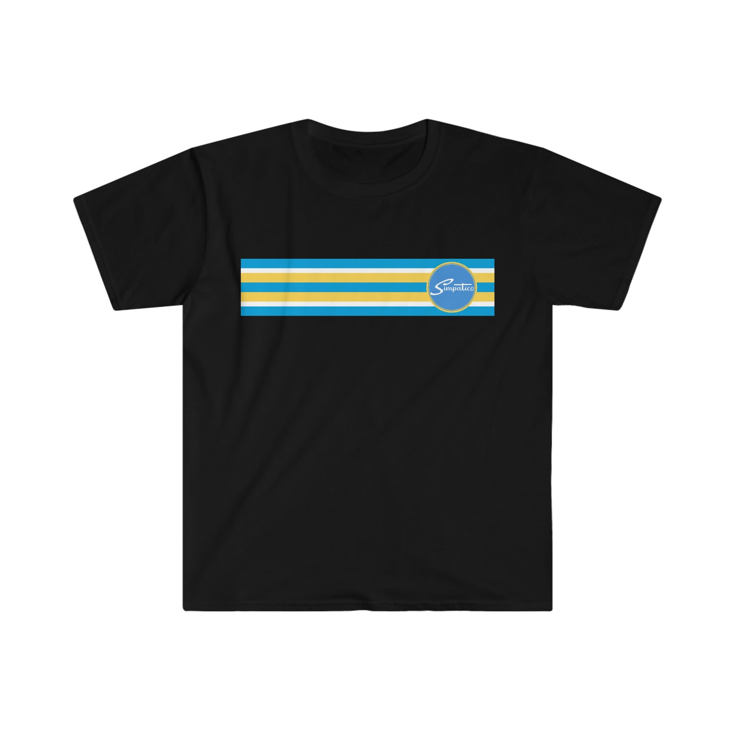 Simpatico High St Gold n Blue Stripe - T-Shirt