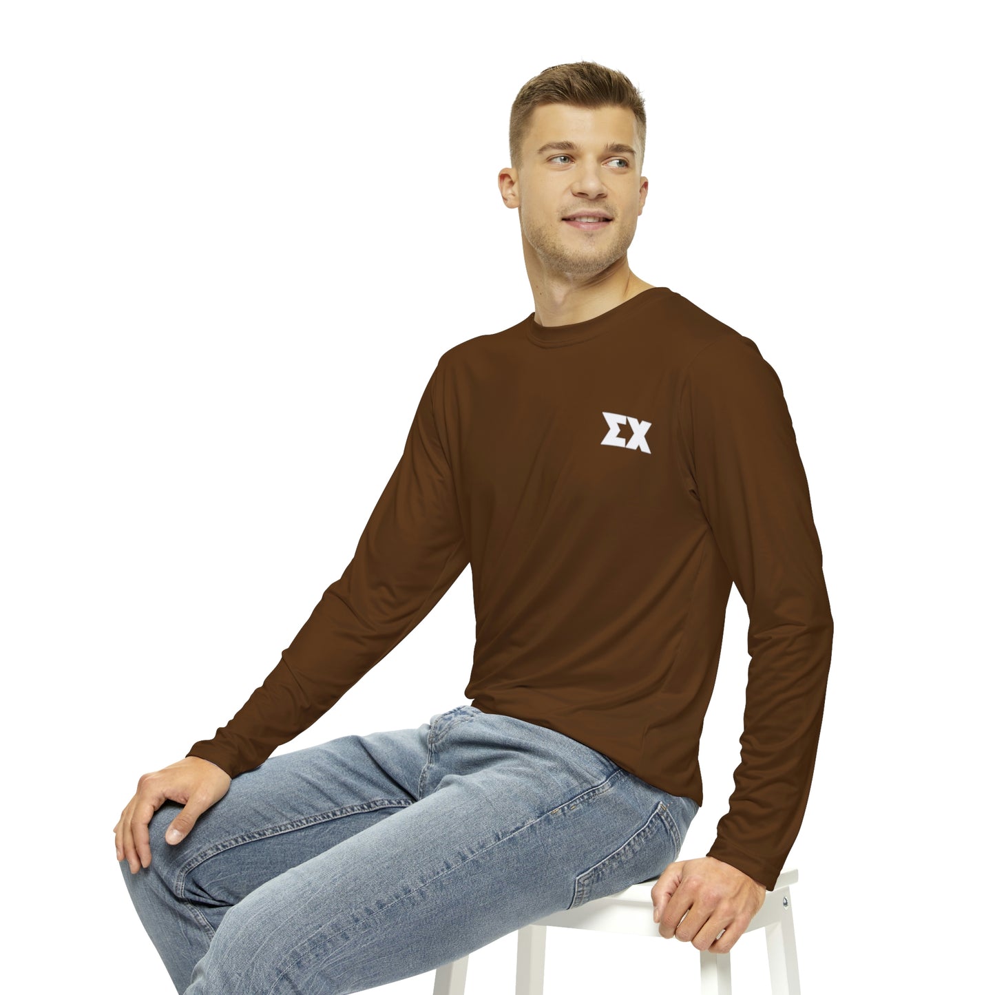The Hinman – Brown - Sigma Chi letters Long Sleeve Active T-Shirt